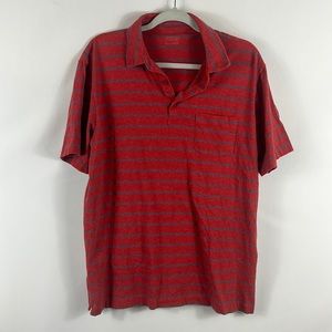 Patagonia Mens Short Sleeve Striped Polo Shirt Size L